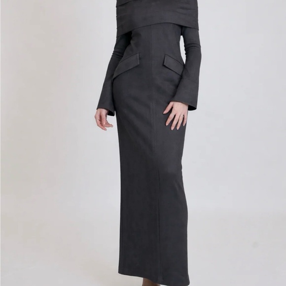 modest barbie Dresses & Skirts - Elegant Gray Maxi Dress